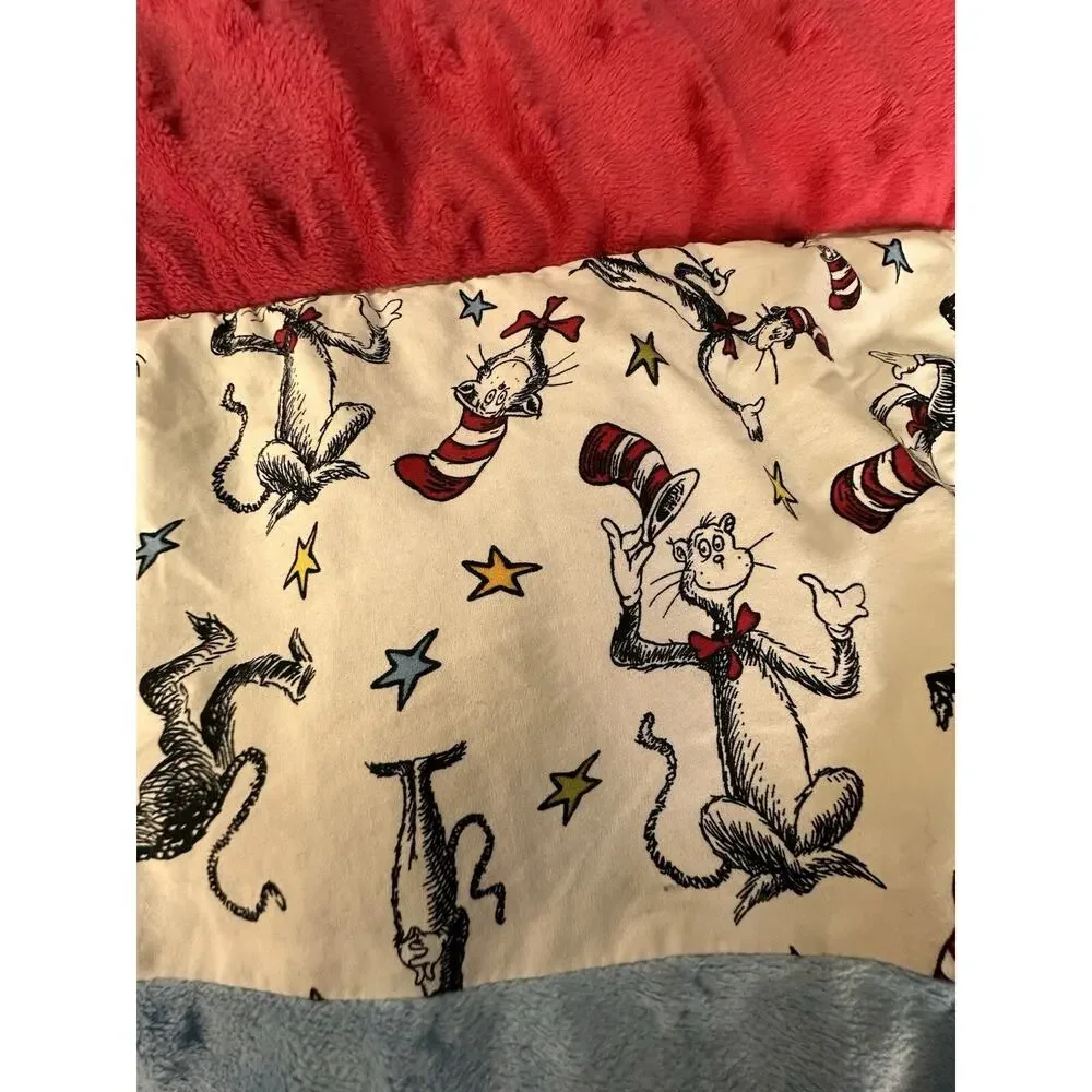 Trend Lab Dr. Seuss Cat In The Hat Baby Crib Comforter Blanket And Crib Sheet